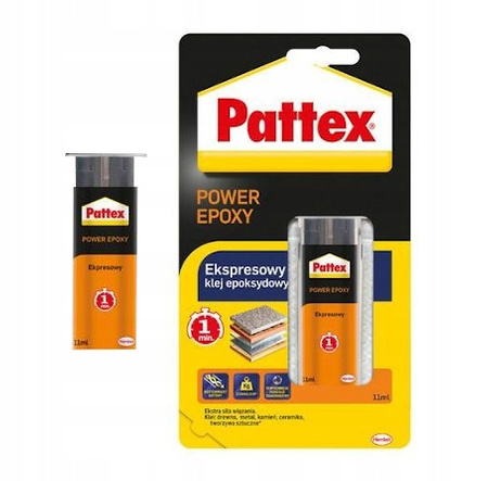 Klej Pattex Power Epoxy Ekspresowy epoksydowy 1 min 11ml