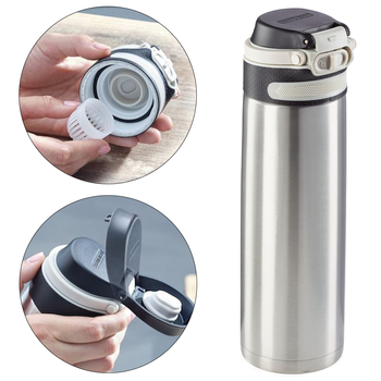 Kubek - termos Flip 600ml Srebrny