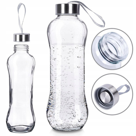 Butelka szklana na wodę 600ml