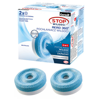 2x tabletka pochłaniacz Ceresit 450g neutral