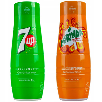 2x SYROP DO SATURATORA SODASTREAM MIRINDA 7UP