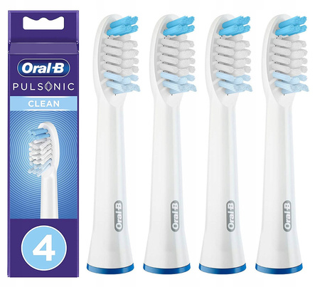 4x KOŃCÓWKA ORAL-B BRAUN PULSONIC CLEAN ORYGINALNA