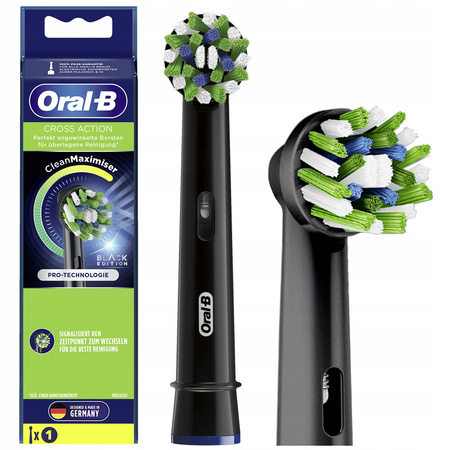 KOŃCÓWKA ORAL-B CROSS ACTION EB50 BLACK CZARNA