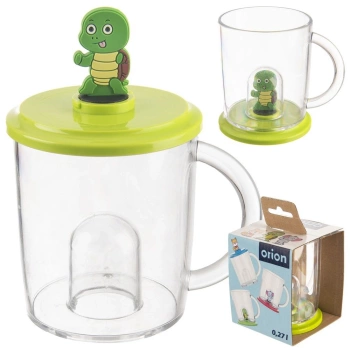 Kubek z figurką dla dziecka 240ml żółw