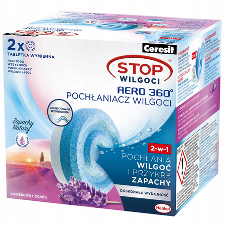 4x POCHŁANIACZ STOP WILGOCI CERESIT AERO WKŁADY