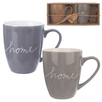 Zestaw kubków porcelanowych HOME 380ml 2szt.