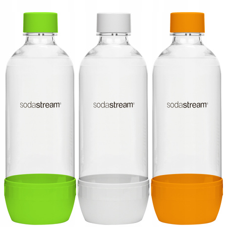 Butelki SODASTREAM Pet Kolorowe 1 litr x3