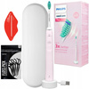 SZCZOTECZKA SONICZNA PHILIPS HX3651/11 RÓŻOWA ETUI BIAŁE + DODATKI