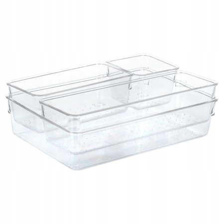 Organizer na kosmetyki do makijażu 4 elementy