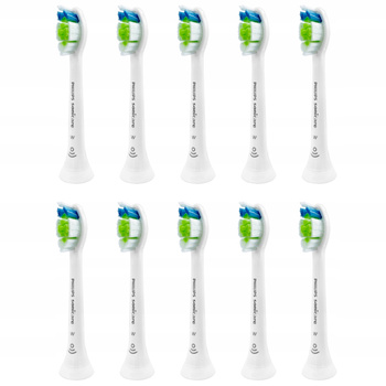 10x KOŃCÓWKA DO SZCZOTECZKI ELEKTRYCZNEJ PHILIPS DIAMOND CLEAN HX6061/26