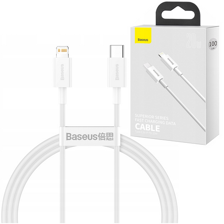 BASEUS Kabel USB-C Lightning do iPhone Power Delivery 20W CATLYS-A02