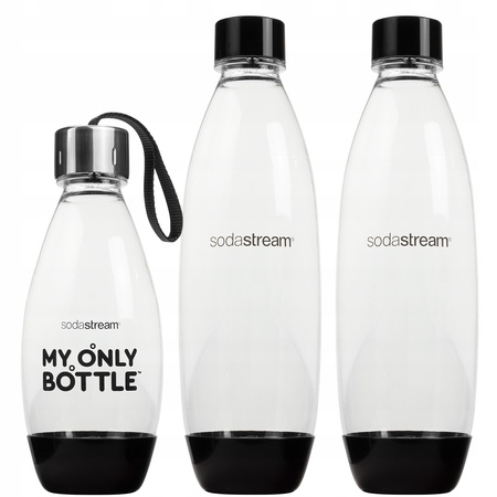 Saturator SodaStream Terra Black + 3 butelki