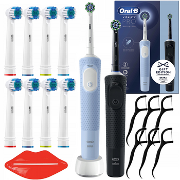 Oral-B Vitality Pro D103 Duo Black / Blue + 8 zam. precision