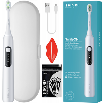 Szczoteczka SpinelCare SmileOn White + etui + gratisy