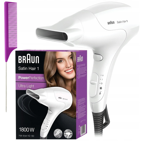 SUSZARKA DO WŁOSÓW BRAUN SATIN HAIR HD180 MASAŻER
