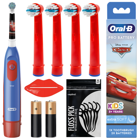 Szczoteczka Oral-B Advance Auta + zam. Kids Red x4