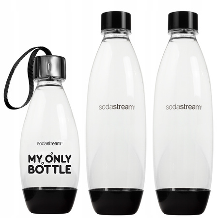 SATURATOR SODASTREAM TERRA BLACK 3 BUTELKI BOLERO