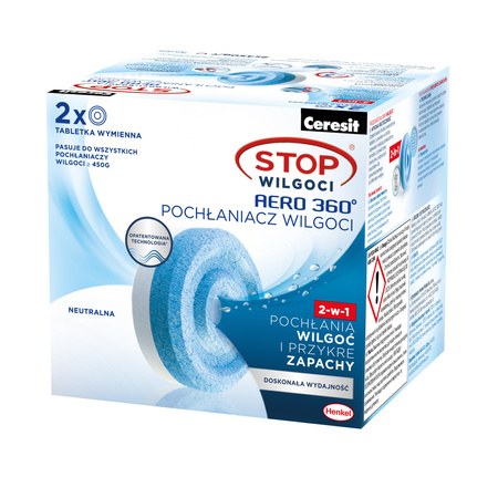2x tabletka pochłaniacz Ceresit 450g neutral