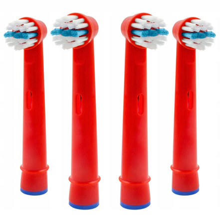 Końcówka zamiennik Kids Soft Bristles EB-10A Color x4 + Red x4