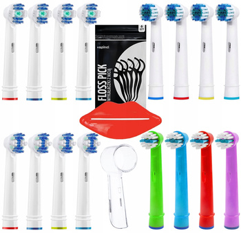 16x KOŃCÓWKI DO SZCZOTECZKI BRAUN ORAL-B ZESTAW