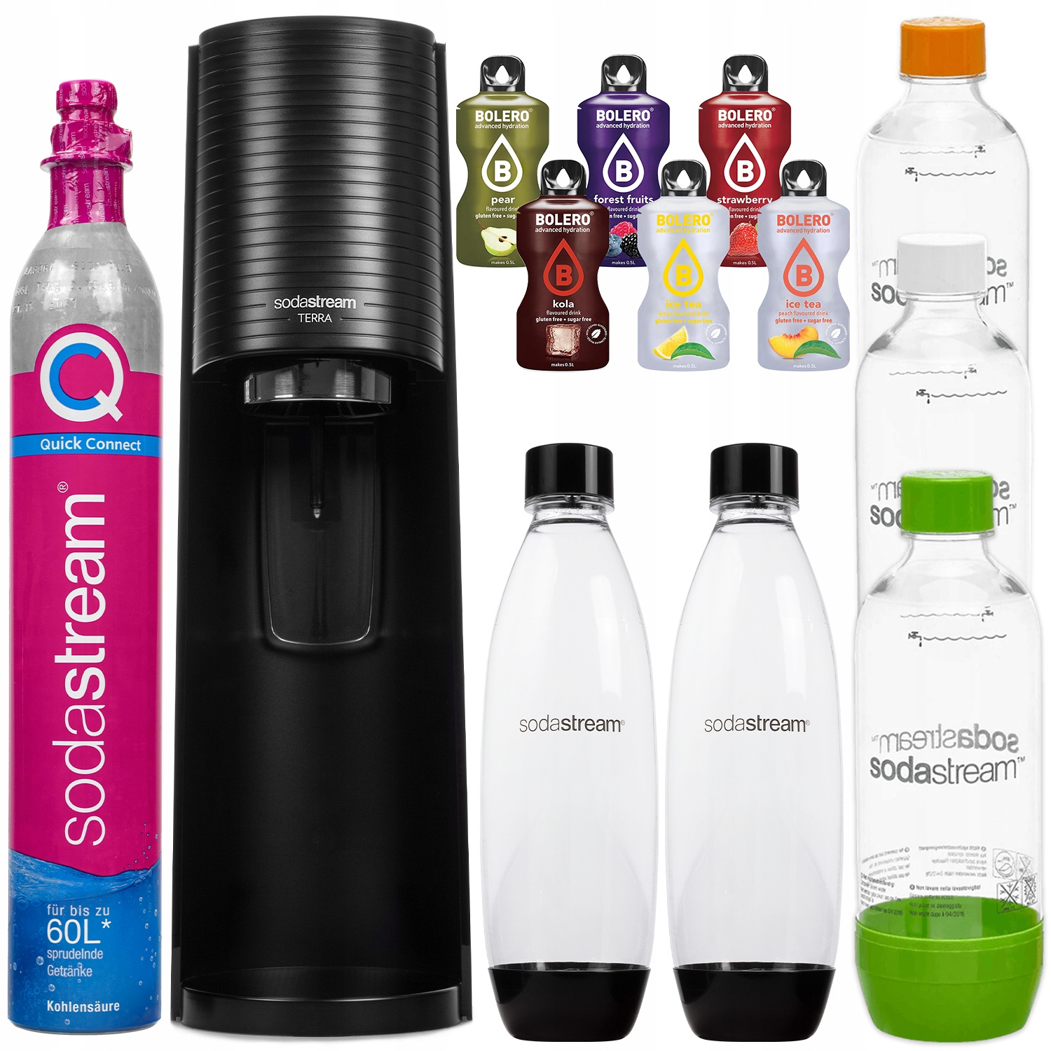 Saturator do gazowania wody SodaStream Gaia 3 butelki + bolero