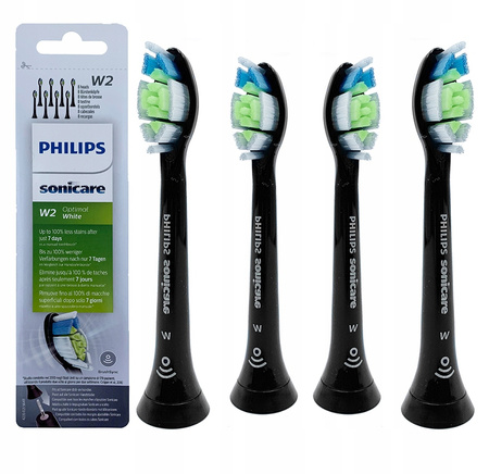 4x KOŃCÓWKA PHILIPS DIAMOND CLEAN HX6064 BLACK