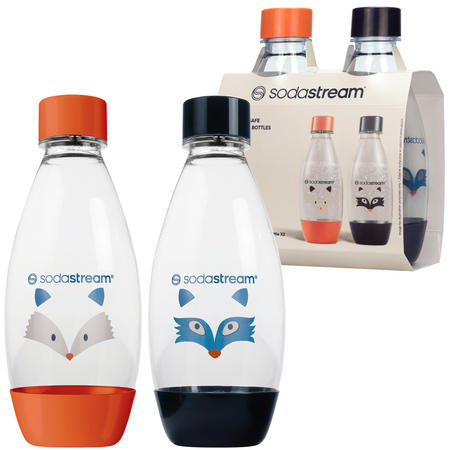 Butelki SodaStream Fuse Little Heroes 2x0,5L - Koralowa i niebieska