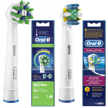 Końcówka Oral-B CrossAction EB50AB+Floss Action Tiefenreinigung EB25RB