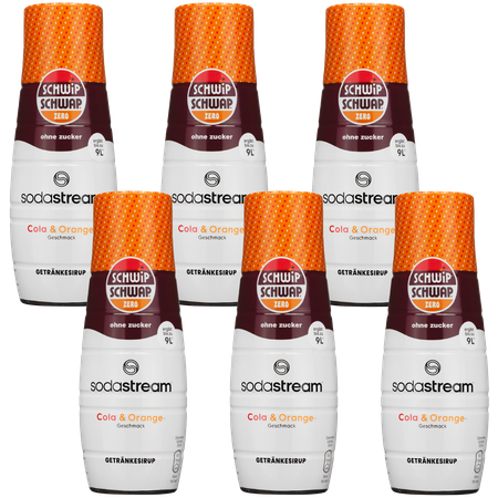 6x SYROP SODASTREAM SCHWIP SCHWAP ZERO KONCENTRAT DO SATURATORA