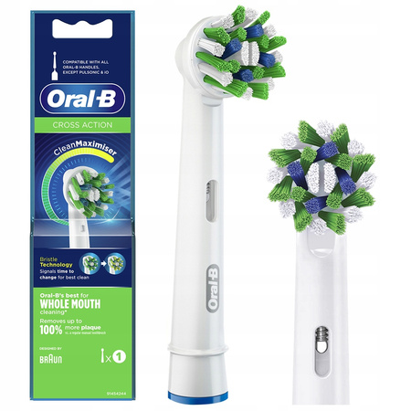 4 Końcówki Oral-B Clean Maximizer+Floss Action Tiefenreinigung+3D White EB18+CrossAction EB50AB