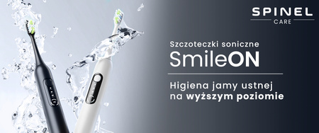 Szczoteczka SpinelCare SmileOn PRO Black + wykałaczki
