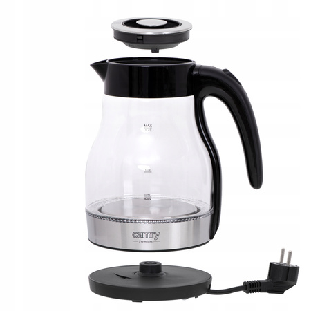 Czajnik szklany 1,7L CAMRY KETTLE 1300
