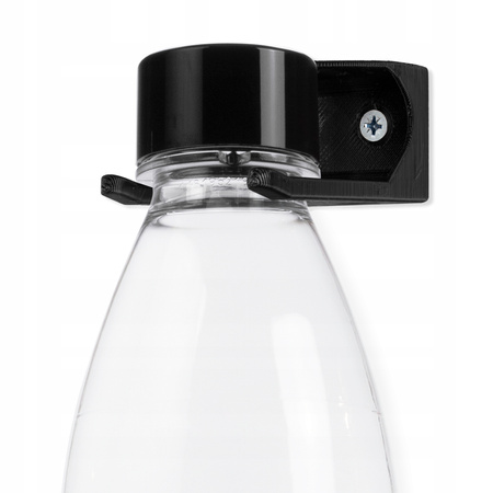 WIESZAK NA BUTELKI DO SATURATORA SODA UCHWYT CZARNY