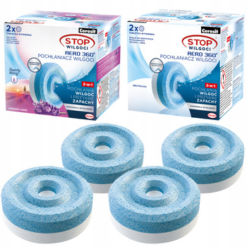 4x POCHŁANIACZ STOP WILGOCI CERESIT AERO WKŁADY