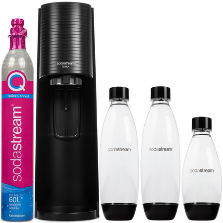 Saturator SodaStream Terra Black 3 butelki 0,5L zwykła