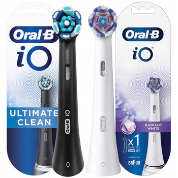 Końcówka Oral-B iO ULTIMATE CLEAN Black + iO Radiant White