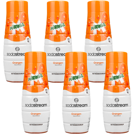 6X SYROP DO SODASTREAM MIRINDA KONCENTRAT DO SATURATORA