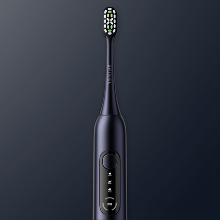 Szczoteczka SpinelCare SmileOn PRO Black + 2 białe końcówki