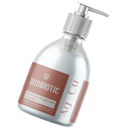 DUOBIOTIC mydło w żelu do rąk i ciała z cząstkami złota i miedzi 500 ml
