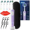 Oral-B Vitality Pro D103 Lilac Violet + końcówki zamienne + etui czarne + wykałączki + usta