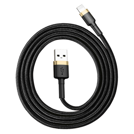 BASEUS Mocny kabel USB - Lightning do iPhone 6 7 8 X 2.4A CALKLF-BV1