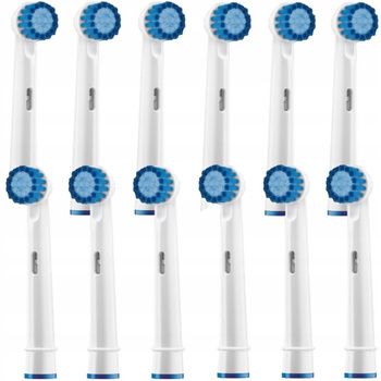 12 KOŃCÓWEK SENSITIVE CLEAN DO SZCZOTECZEK ORAL-B