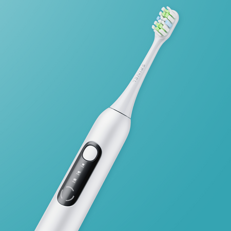 Szczoteczka SpinelCare SmileOn White + 2 białe końcówki