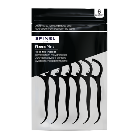 Szczoteczka SpinelCare SmileOn PRO Black + wykałaczki