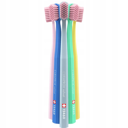 Szczoteczka Curaprox CS 12460 velvet (multicolor) x3