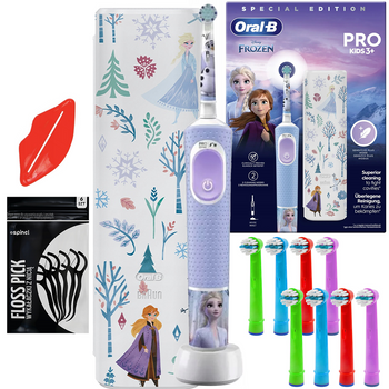 Szczoteczka Oral-B Vitality Pro D103 Frozen + etui + zam. Kids Color x8