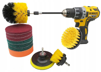 Szczotki i pady czyszczące na wiertarkę 12 szt