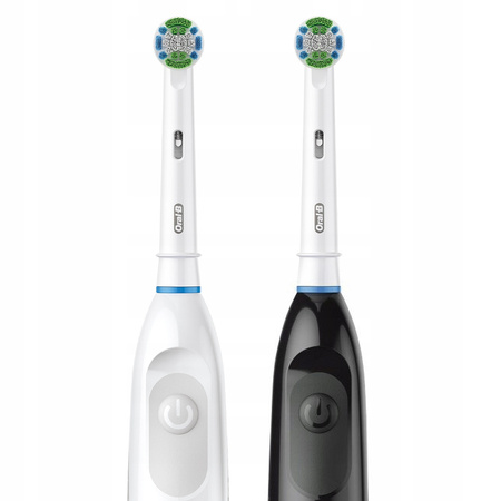 2x Szczoteczka Oral-B Advance DB5 Czarna + Biała na baterie + precision czarne i białe