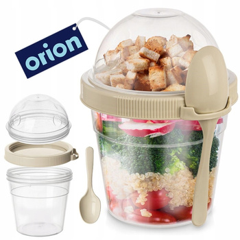 Pojemnik na jogurt z łyżeczką 400ml