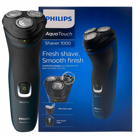 GOLARKA ELEKTRYCZNA PHILIPS AQUA TOUCH S1121/41 GŁOWICE 4D FLEX